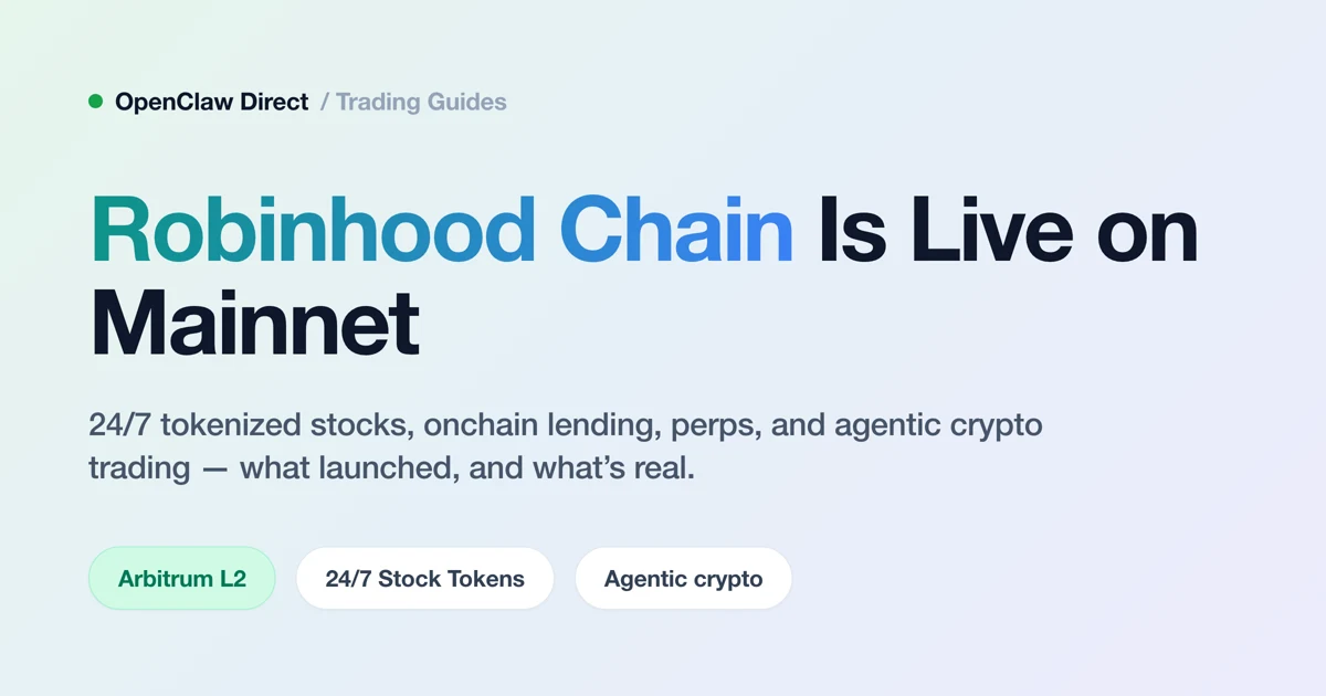 Robinhood Launches Robinhood Chain Mainnet and a Full DeFi Suite