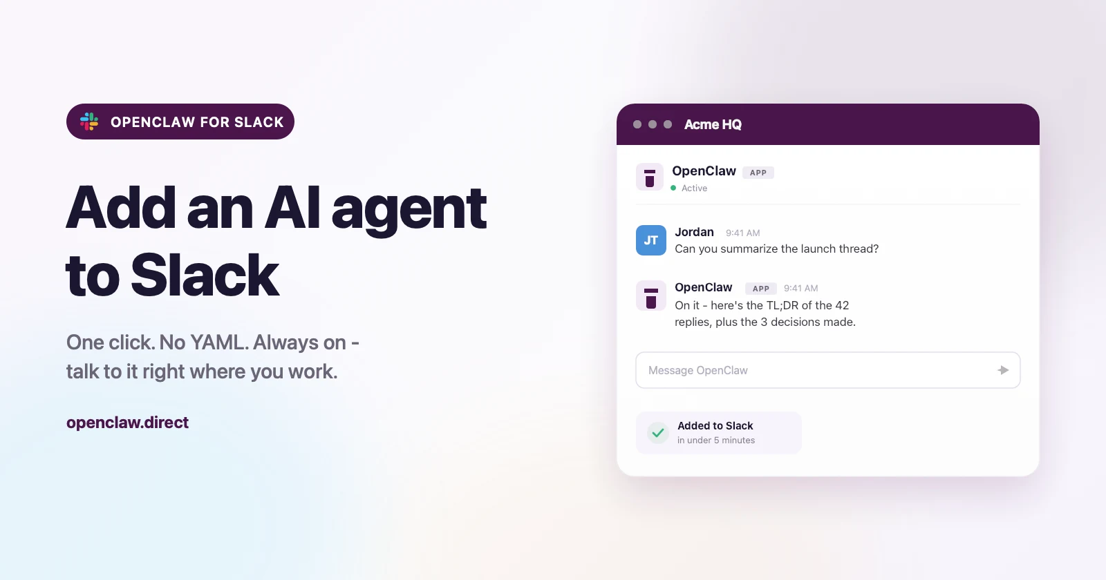 How to Add an AI Agent to Slack (Step by Step)