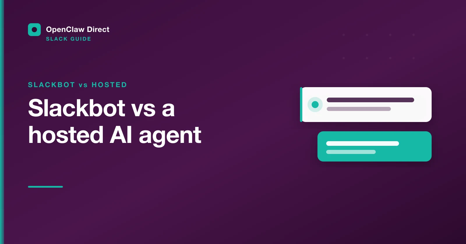 Slackbot vs a Dedicated Hosted AI Agent